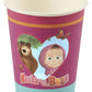 Masha and The Bear Tableware Party Cups x8