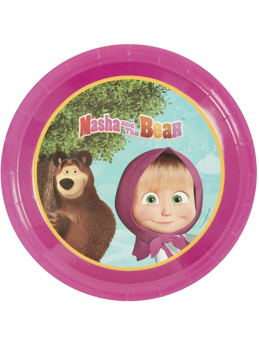 Masha and The Bear Tableware Party Plates x8