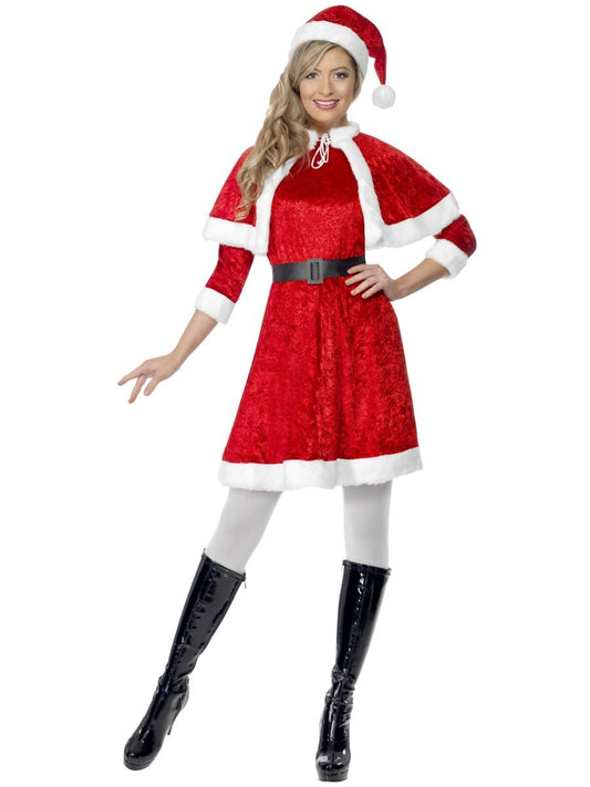 Miss Santa Costume, with Cape & Belt