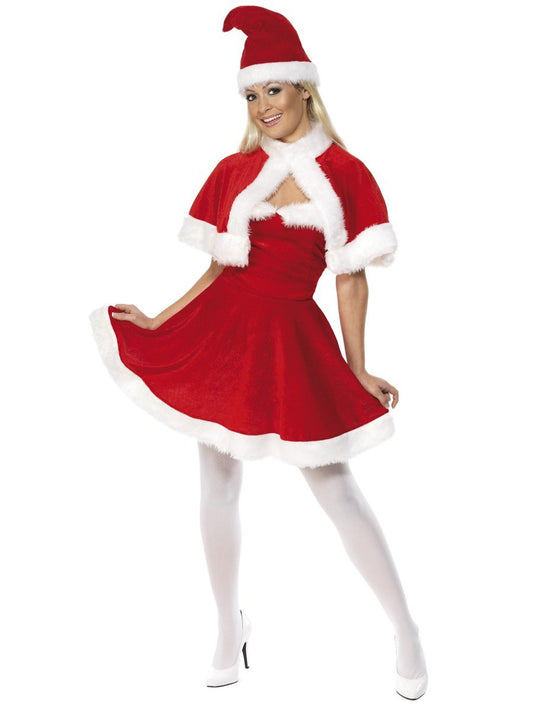 Miss Santa Costume, with Cape