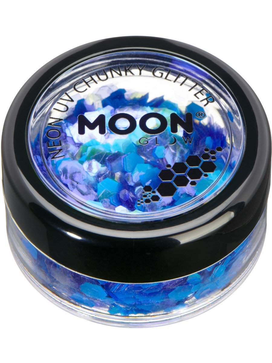 Moon Glow Neon UV Chunky Glitter