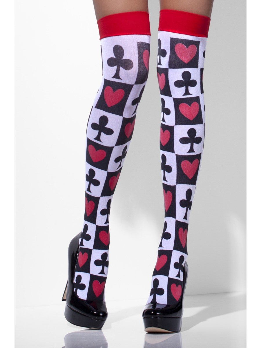 Opaque Hold-Ups, White, Poker Pattern