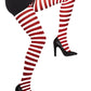 Opaque Tights, Red & White, Striped Alternative View 1.jpg