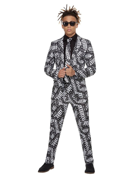 Parental Advisory Stand Out Suit Black White