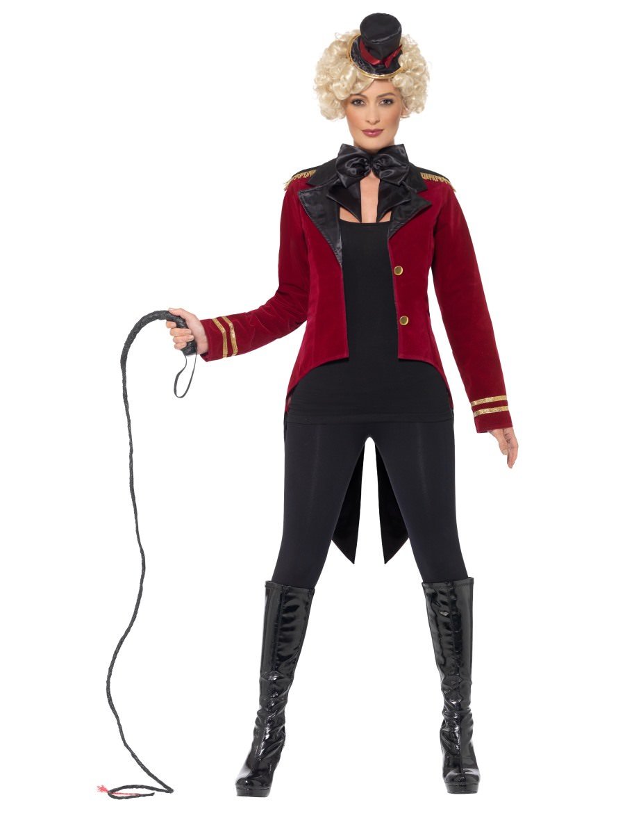 Buy Adult Men Red Circus Ring Master Ringmaster PT Barnum Showman Costume  Cosplay Uniform Party Tailcoat Jacket Suit, Black / Red, XX-Large at  Amazon.in