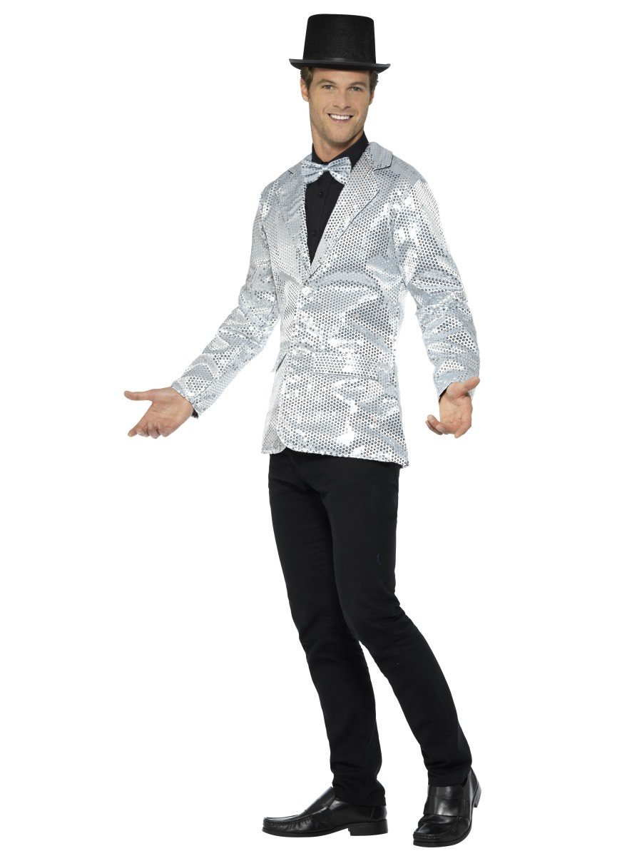 Sequin Jacket, Mens, Silver Alternative View 1.jpg