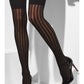 Sheer Hold-Ups, Black, With Vertical Stripes Alternative View 1.jpg