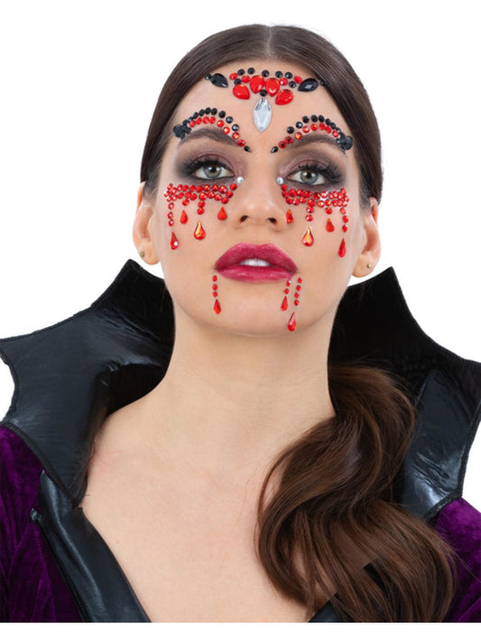 Smiffys Make-Up FX Vampiress Face Jewels
