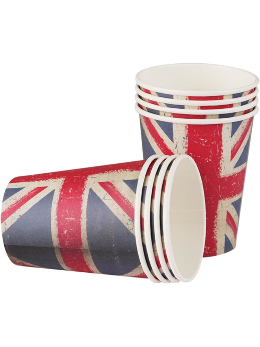 Union Jack Vintage Style Print Paper Cups Alternative 1