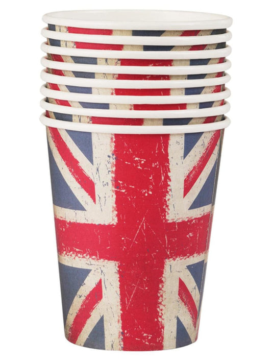 Union Jack Vintage Style Print Paper Cups
