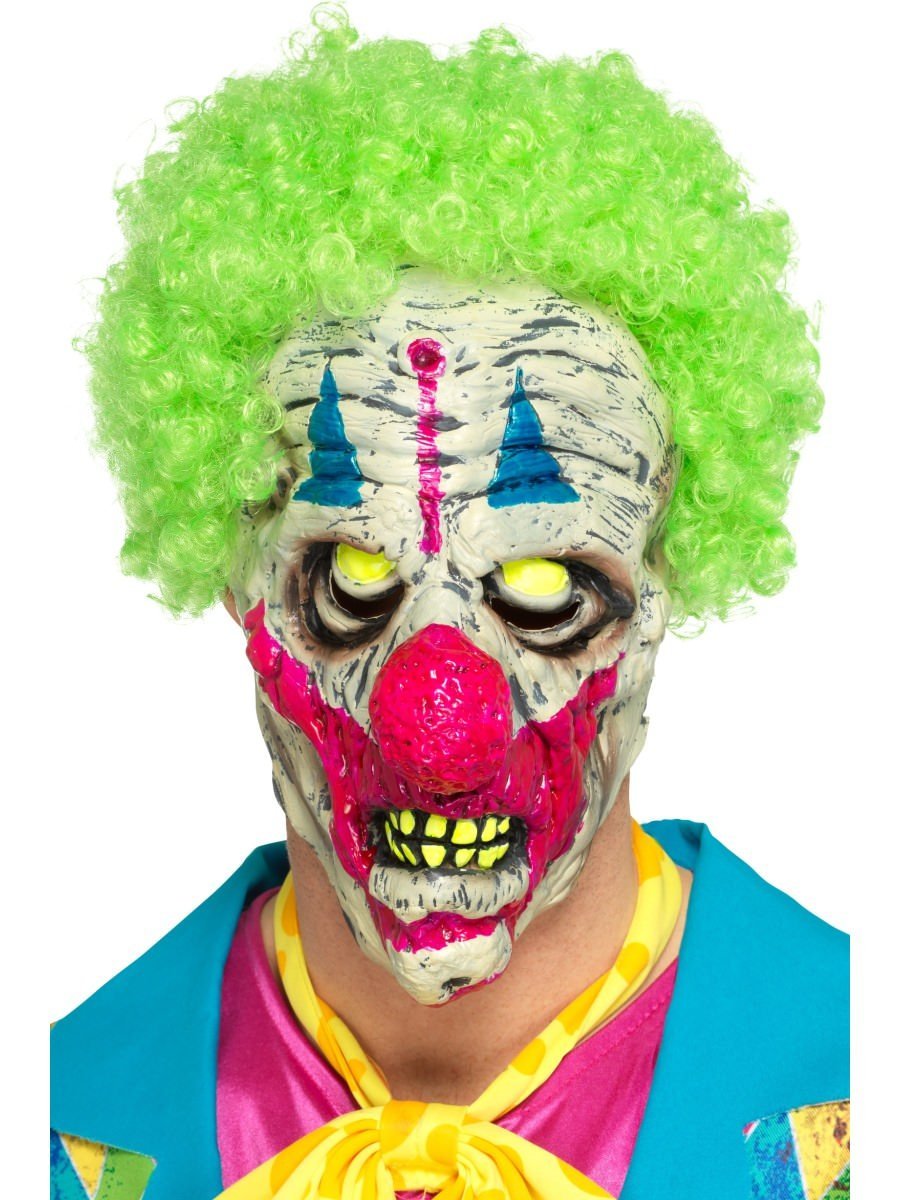 UV Black Light Clown Mask Alternative View 1.jpg