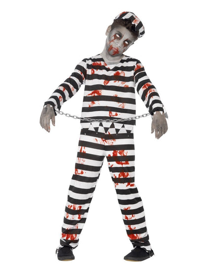 Zombie Convict Costume, Black